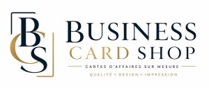 business card shop logo